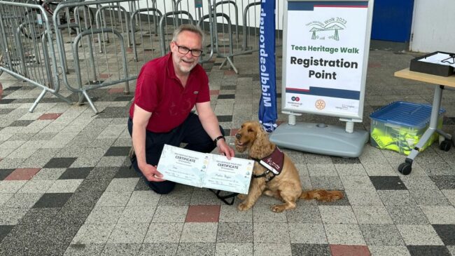Martin and Inga with their certificates