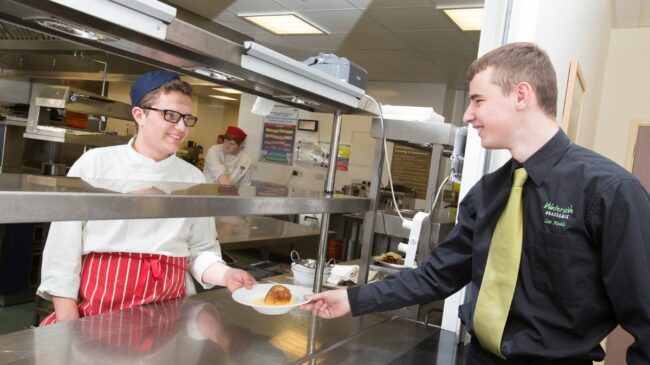 Catering and hospitality students