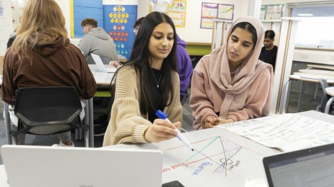 Business Students In Classroom