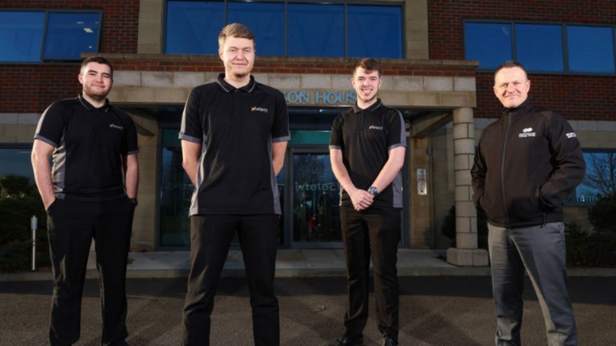 Intellect apprentices outside offices