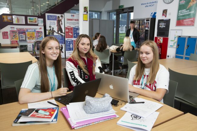 Students in MC6 seating area