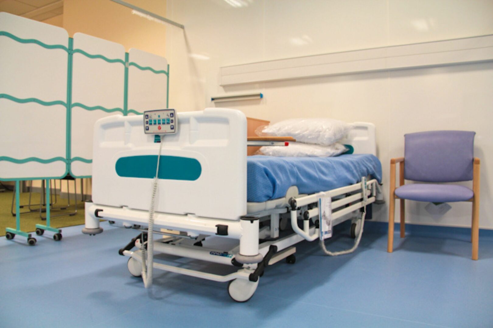Bed in health ward
