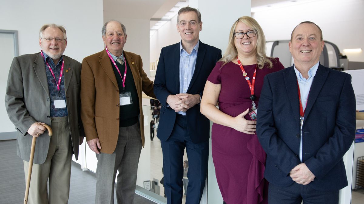 Geoff Taylor, Andy Preston, Aimey Adamson and Steve Donnison