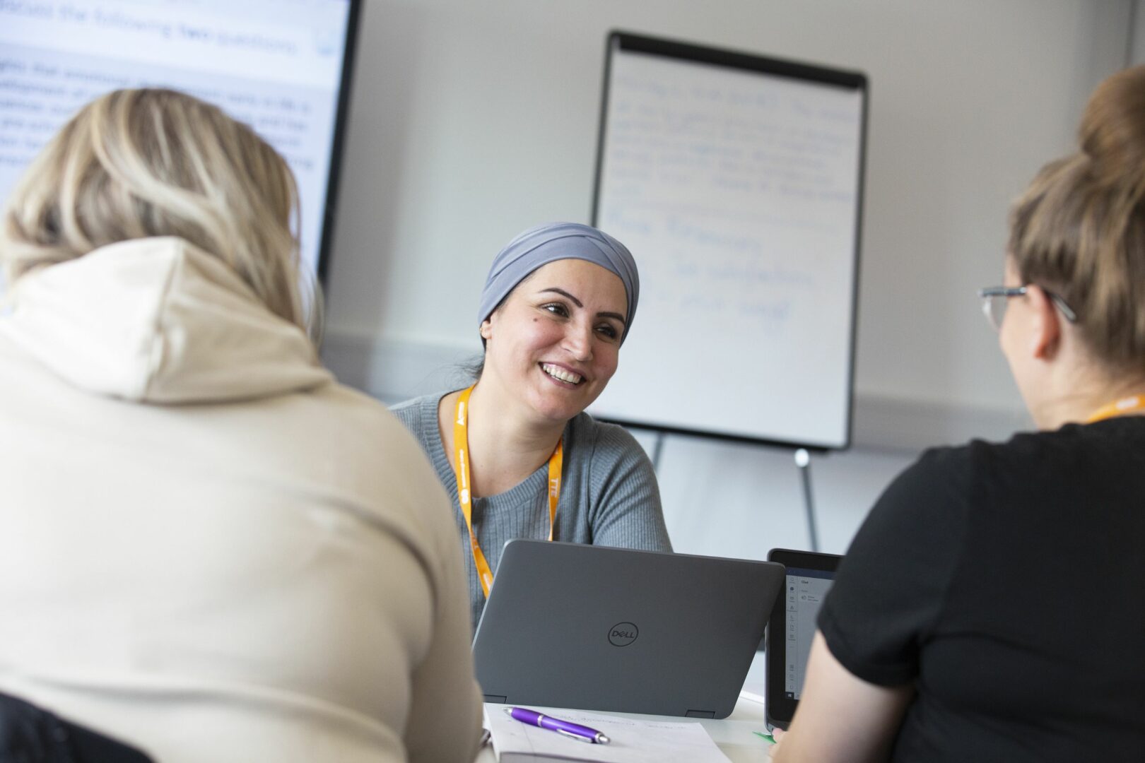 Higher education students in classroom