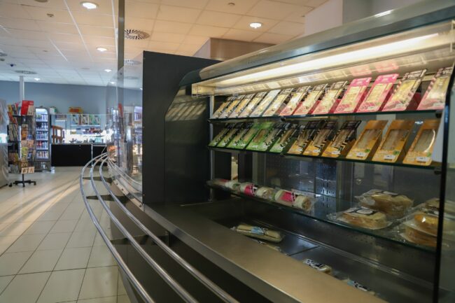Sandwiches in fridge