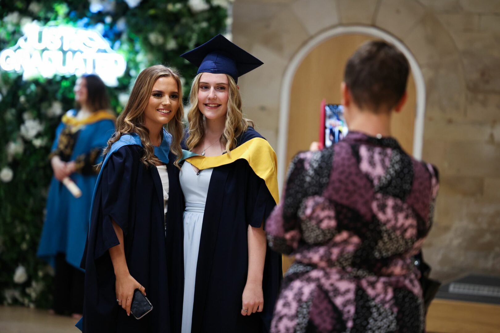 Graduates having a photo taken