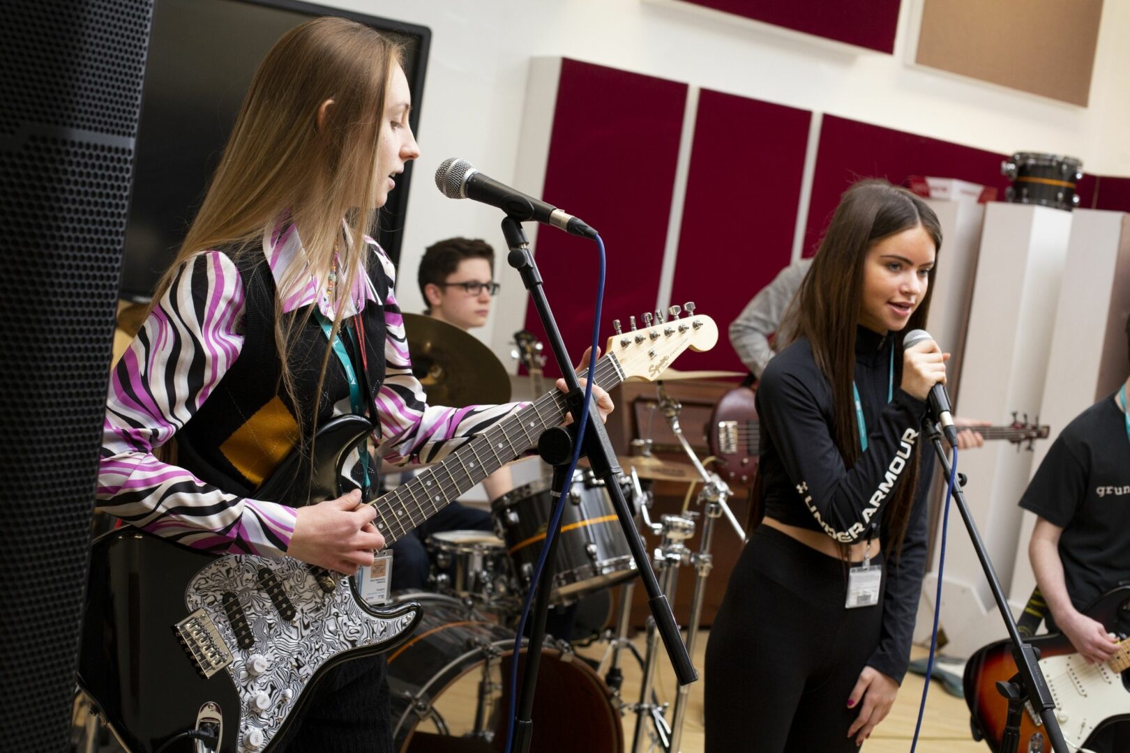 Music students performing