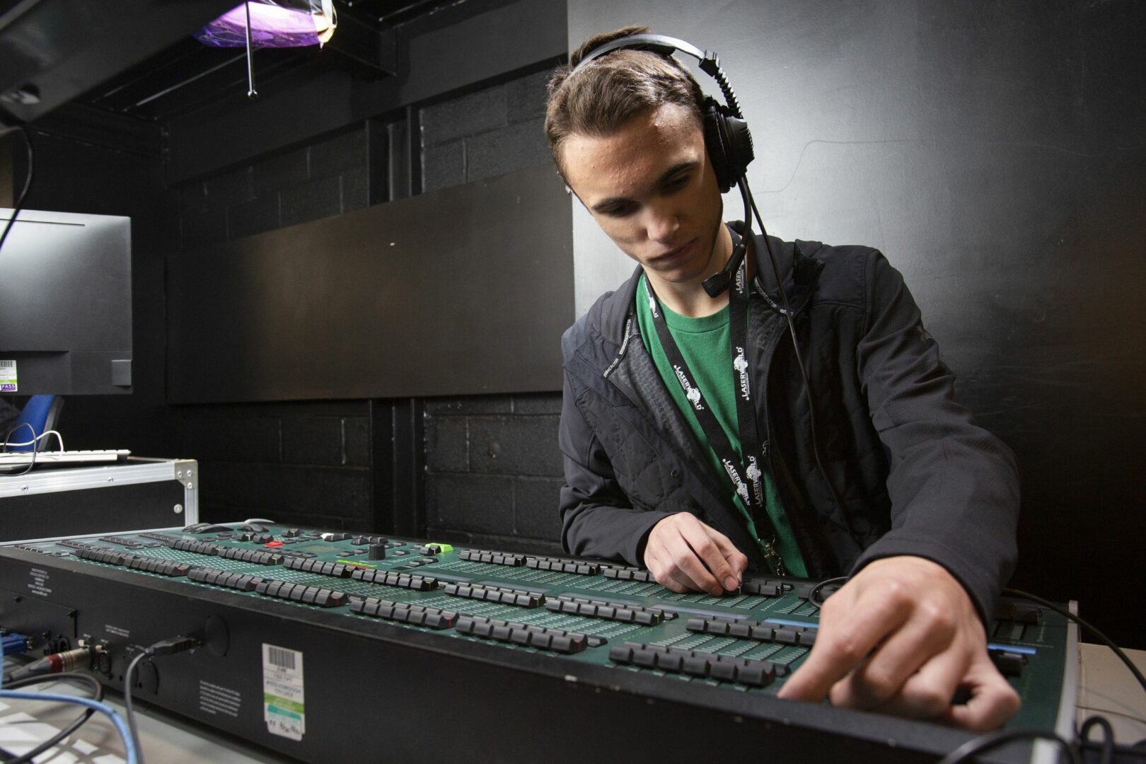 Student working in performance department