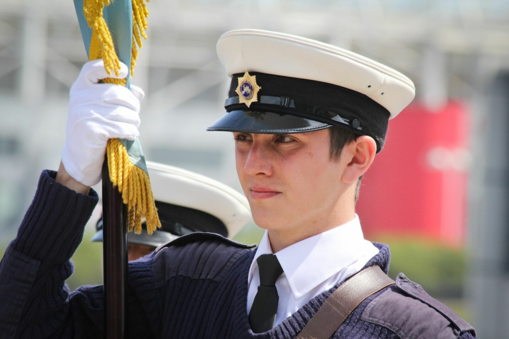 Public service student in uniform