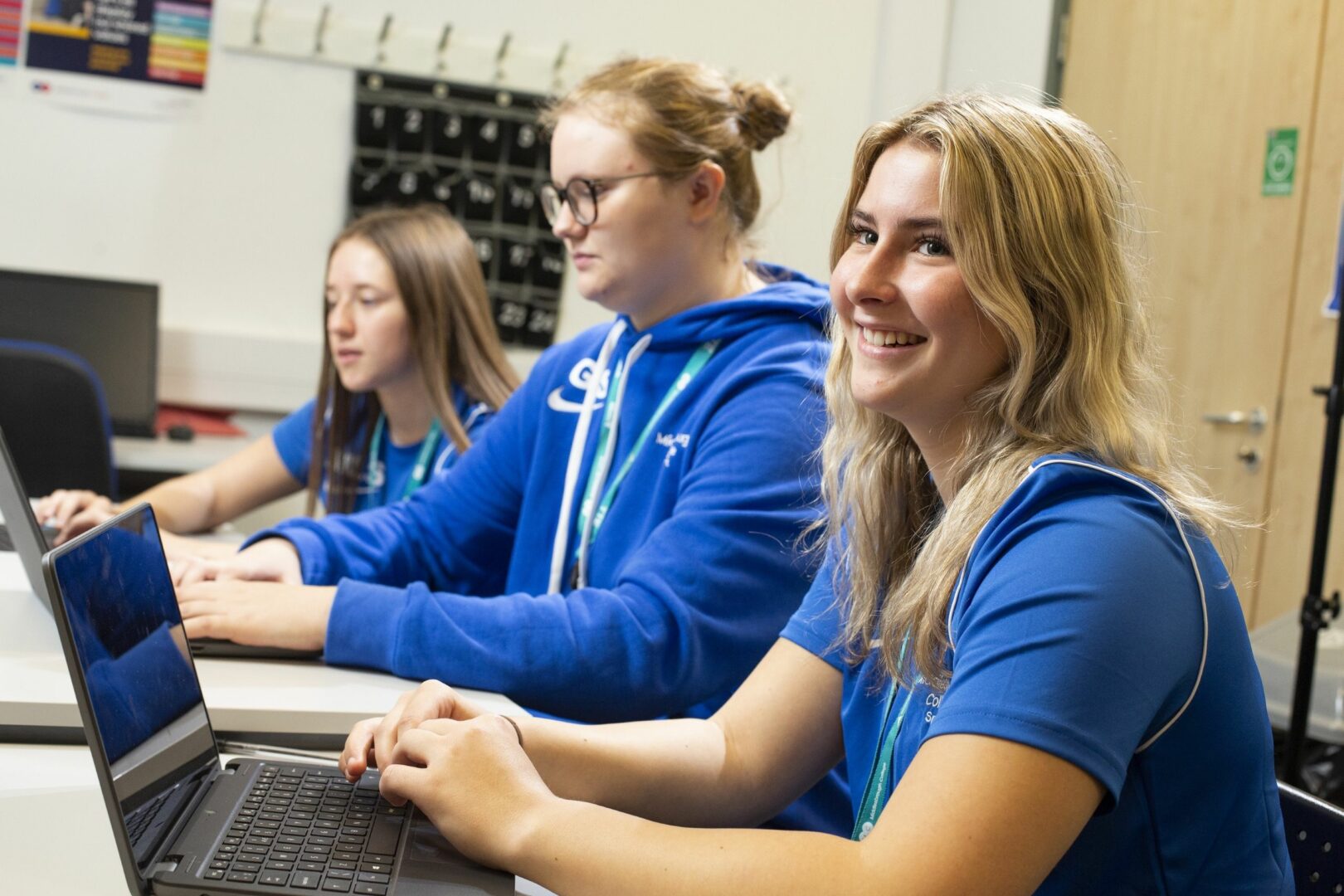 Sports students in classroom