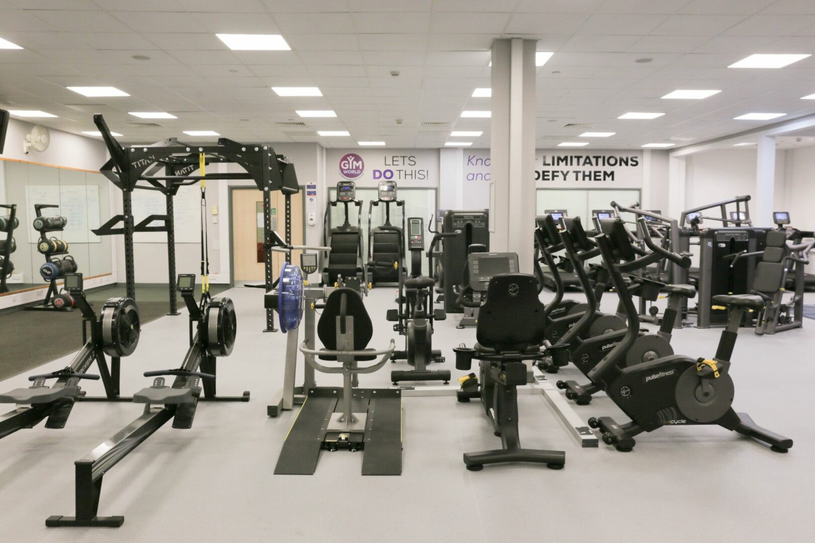 Interior of gym