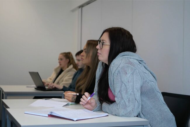 Students in classroom