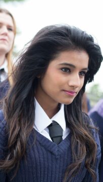 Public service student wearing uniform