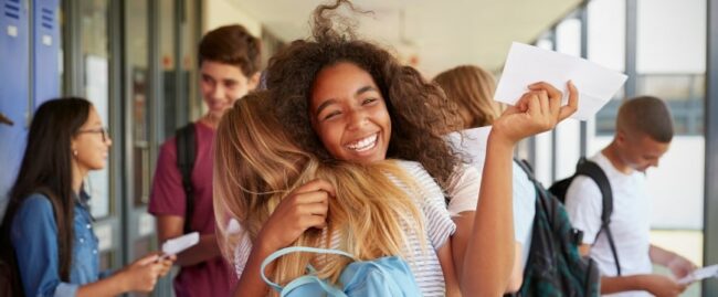 Students celebrating