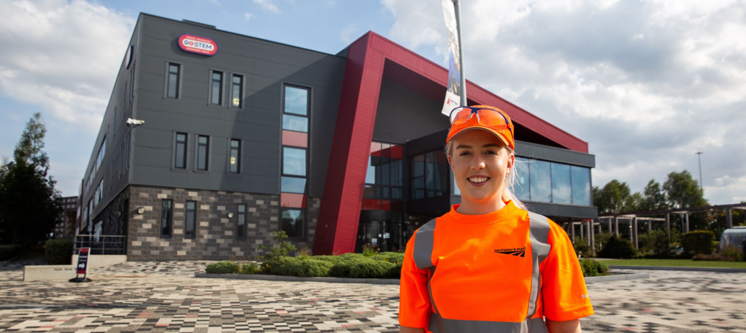 Rachel Boynton outside STEM Centre