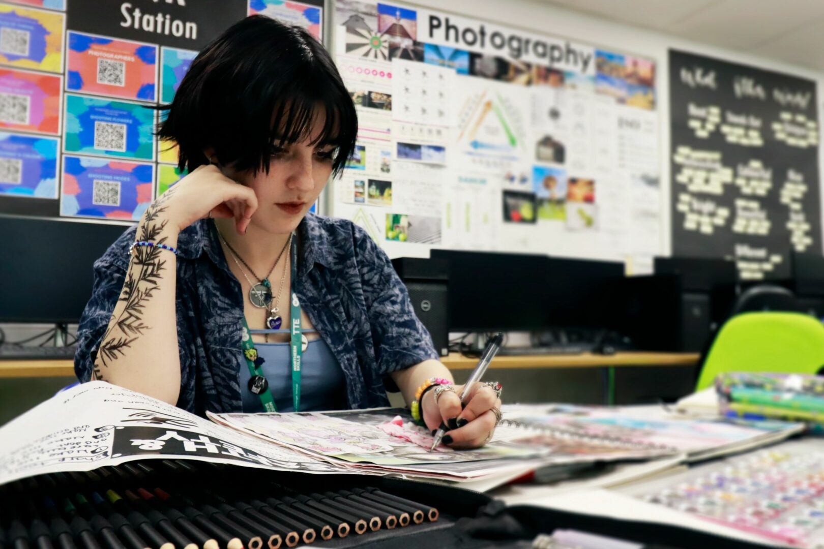Creative arts student