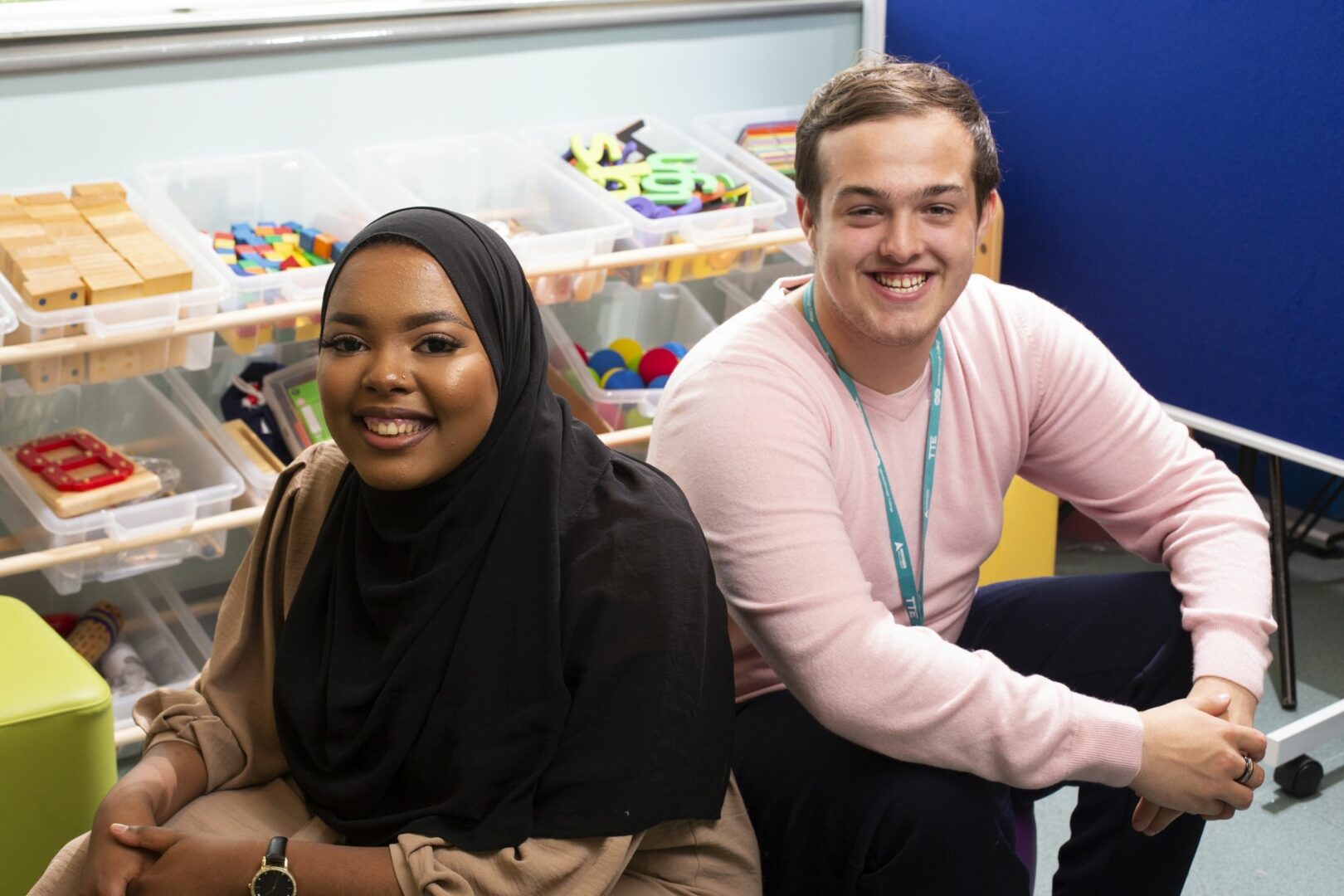 Childcare students in classroom