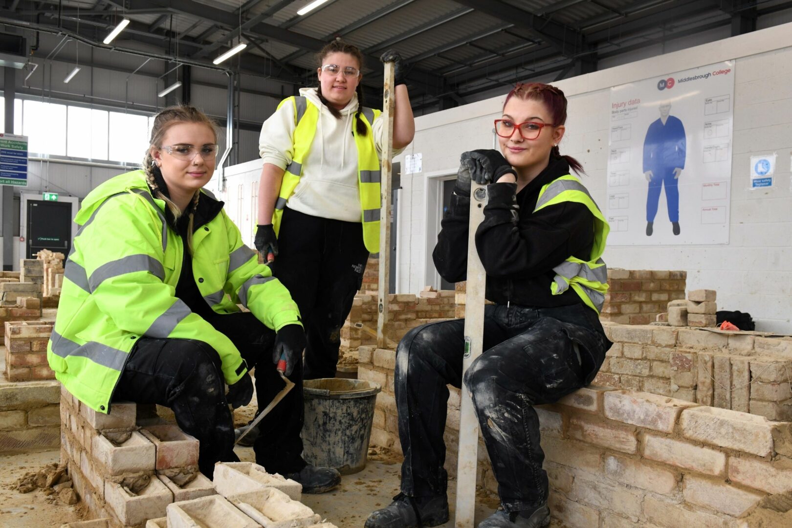 Construction students