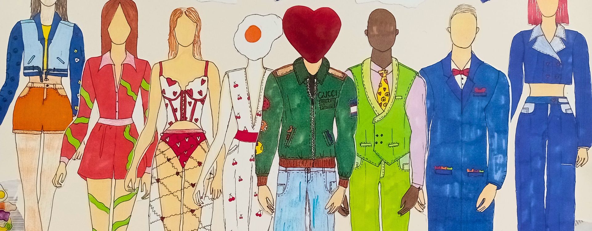 Fashion Business and Communication student's artwork