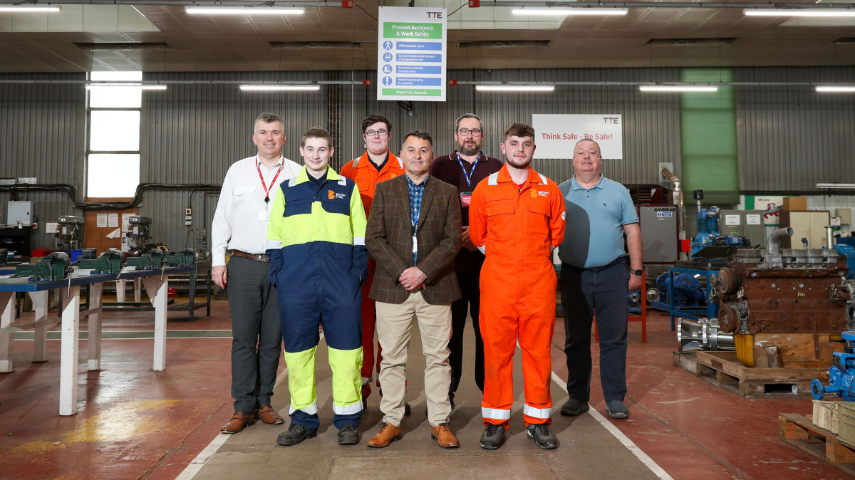 TTE And British Steel apprentices and staff