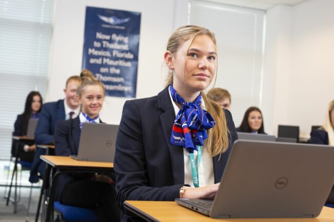 Travel and Tourism students in classroom