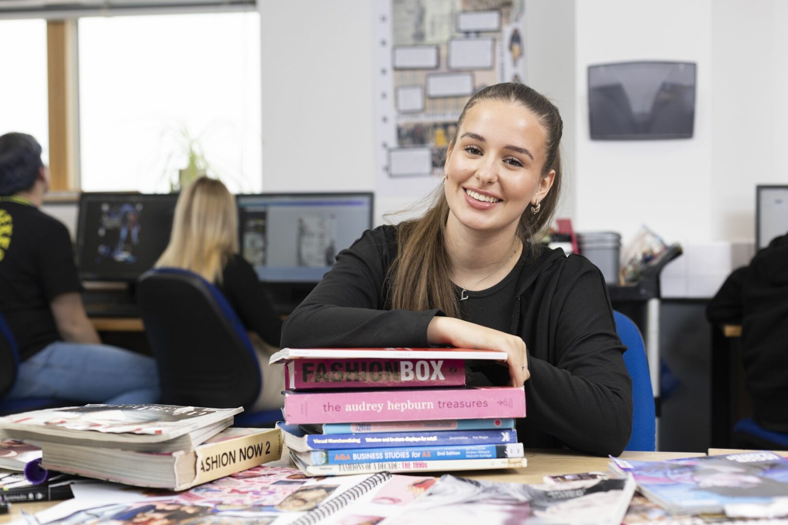 Fashion student in classroom