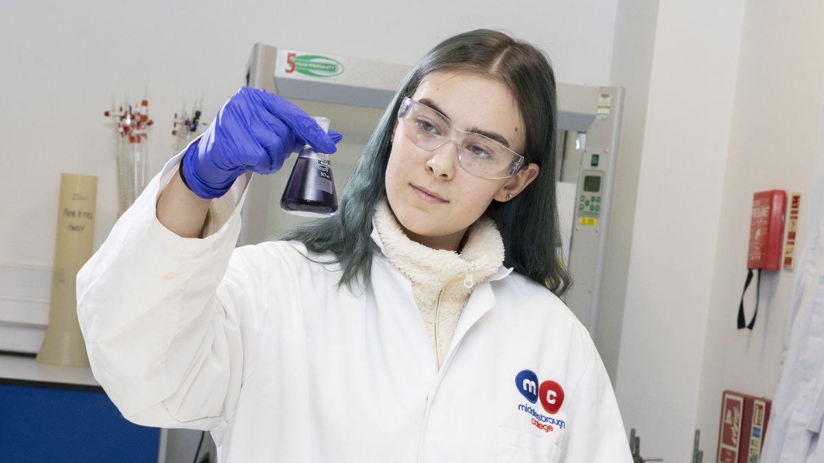 A Level Science student