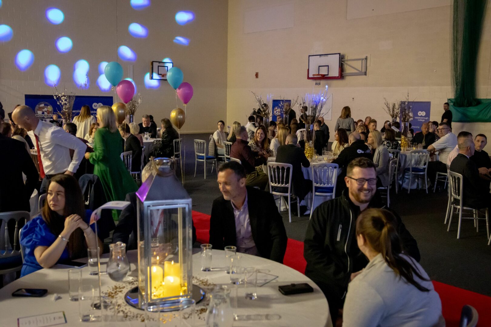 Guests mingle at the Student Awards