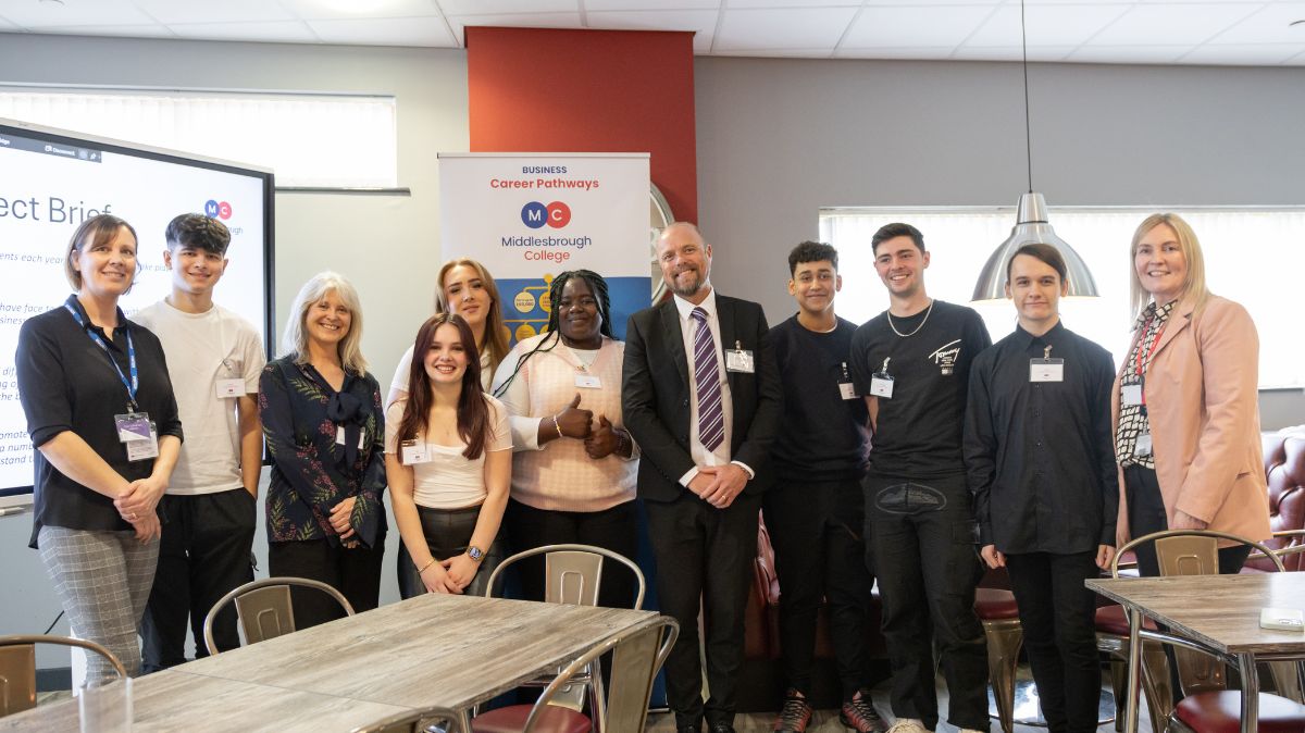 Business Students With Meldrum Group