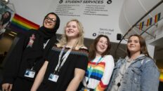 Students Outside Student Services