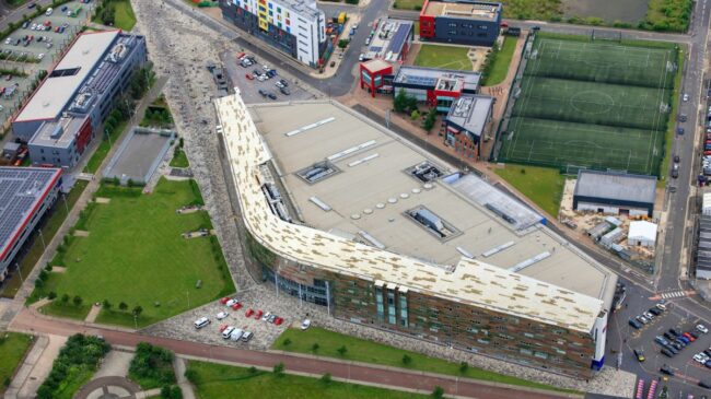 Aerial Shot Of Campus