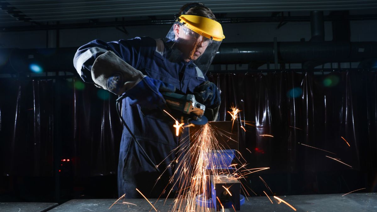 Welding Student