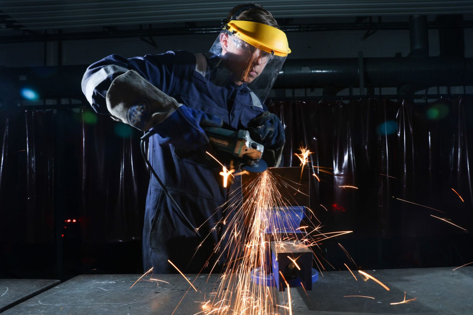 Welding Student