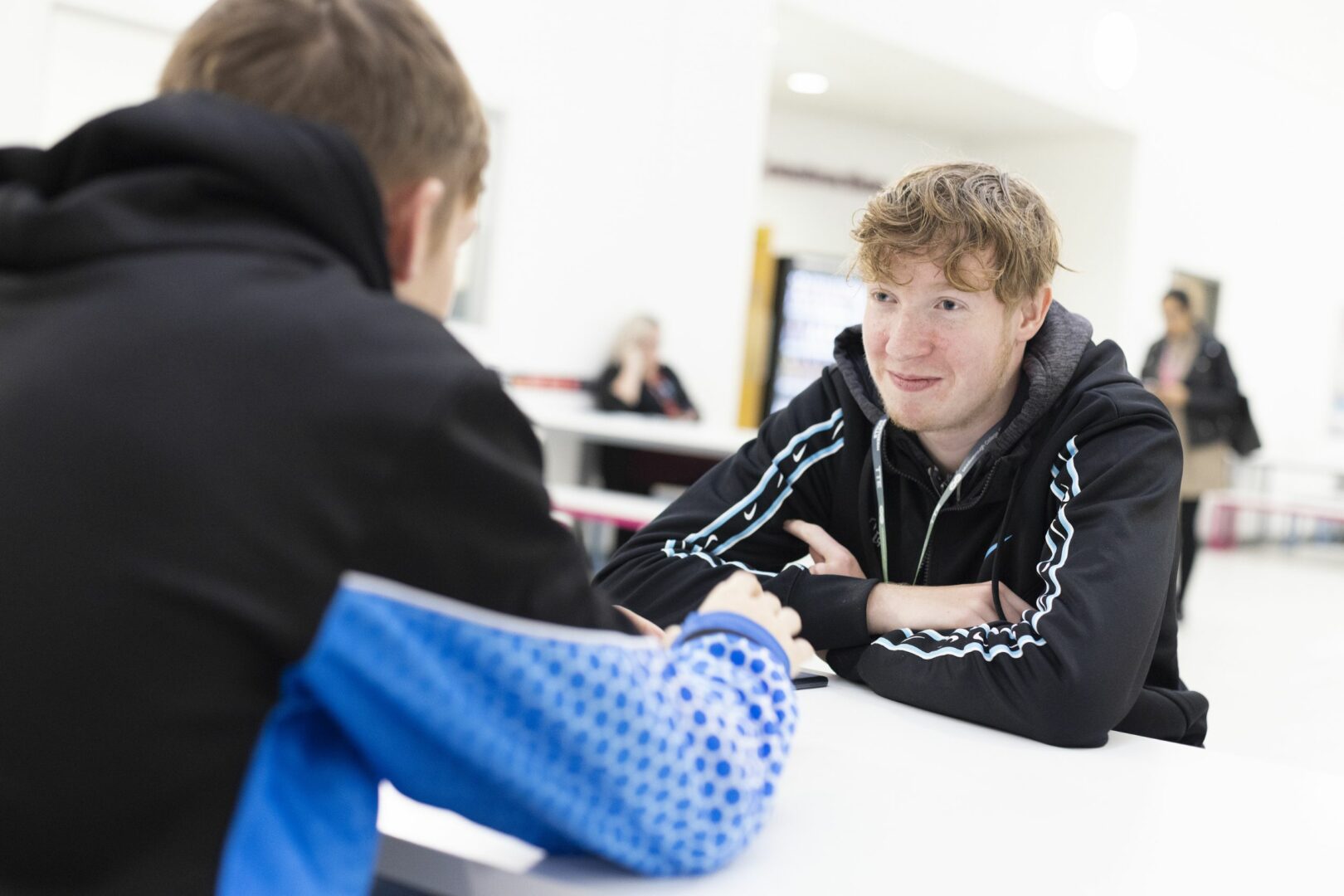 Students sitting
