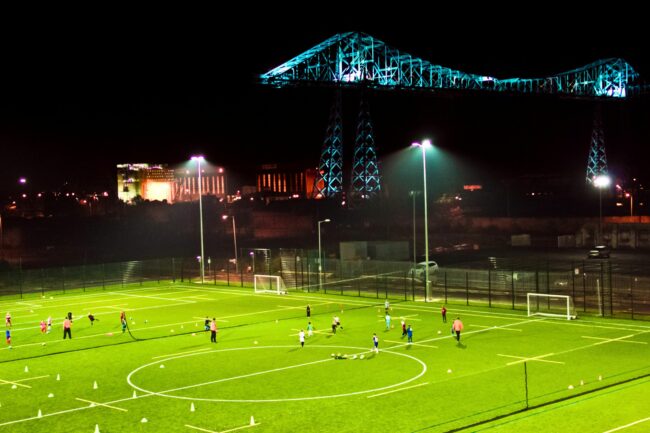 Astroturf at night