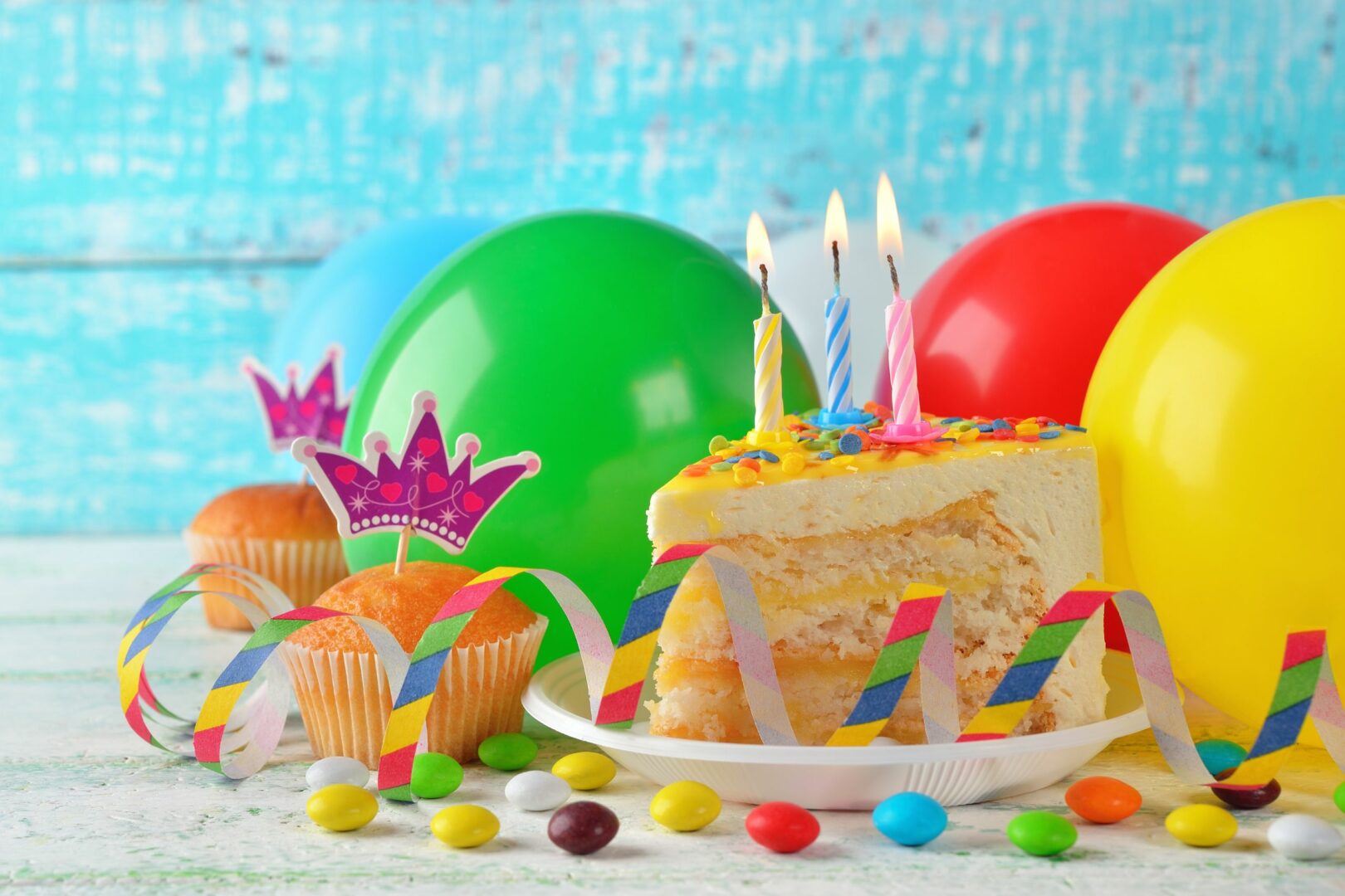 Cake And Balloons