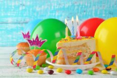Cake And Balloons