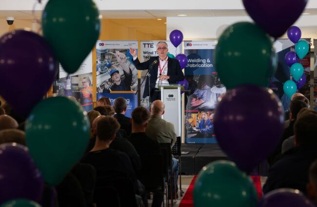 Phil Blewitt welcomes guests