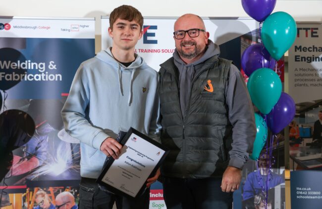 Scholar Aston Robinson with employer Applied Integration UK Ltd