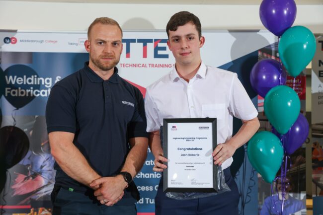 Employer Huntsman with Scholar Josh Roberts