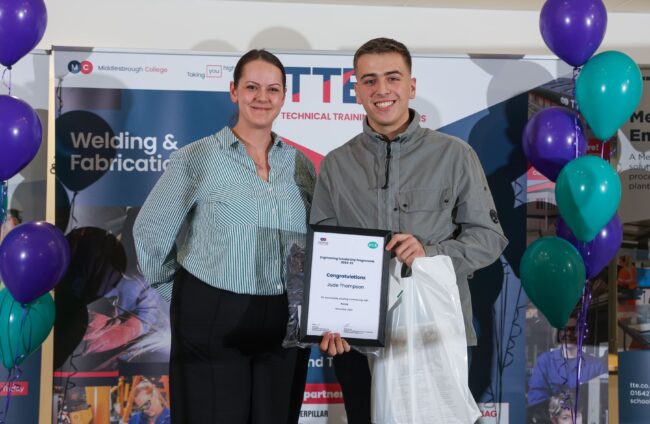 Employer PCE UK with Scholar Jude Thompson