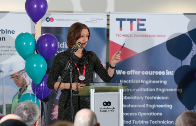 Zoe Lewis closing the Engineering Scholarship Event