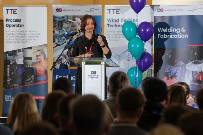 Zoe Lewis closing the Engineering Scholarship Event