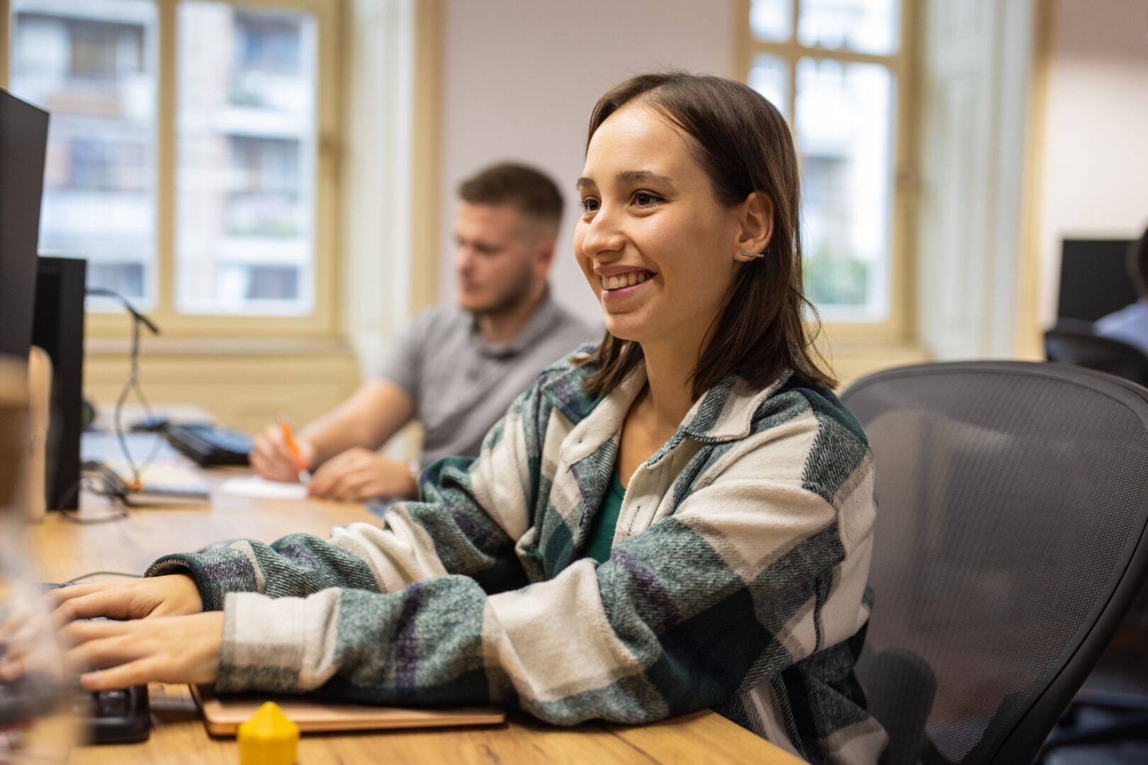 Woman at desk