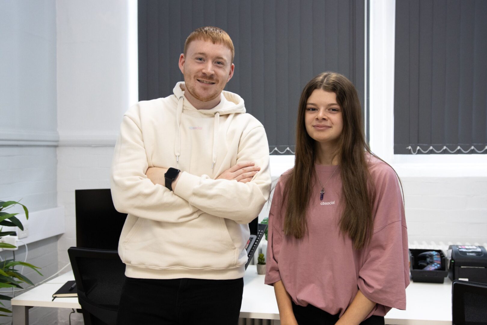 Work placement student with employer