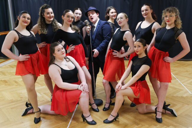 Dance Students And Singer