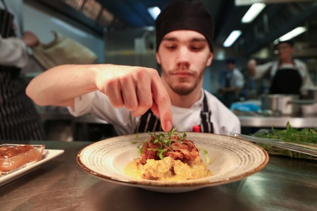 Student Sprinkling Spices