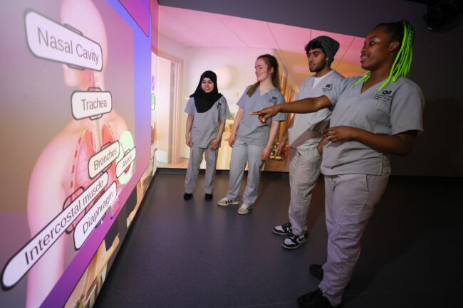 Students In Immersive Suite