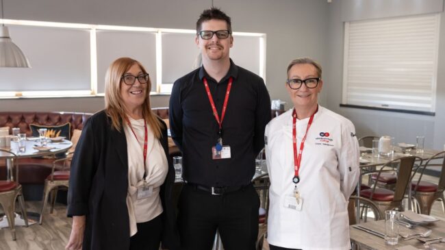 Beverley Murphy, David Thorne and Clare Sanderson