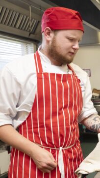 Catering and Hospitality student